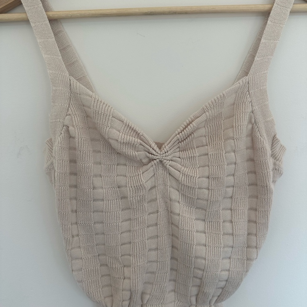 Urban Outfitters Cream Knit Top tank top‎ size S